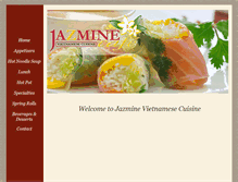 Tablet Screenshot of jazminecafe.com